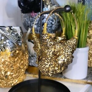 Gorgeous Latex Hoop Animal Print Eaarrings